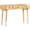 vidaXL Tavolo Consolle 115x35x76 cm in Legno Massello di Mango