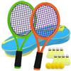 Ppbmocw Set di volani per bambini include racchette da tennis da 17 pollici, 8 badminton, 4 softball, verde intenso