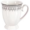 Dajar Diana Tazza di caffè Style 3 300 ML Ambition, Porcellana, Bianco, Grigio, 12 x 8,5 x 10,5 cm