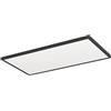 Eglo Rovito Plafoniera a LED, rotonda, per bagno, lampada da soffitto in plastica di colore nero e bianco, luce bianca calda e fredda, IP44, 57 x 30 cm