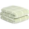 Dreamscene Coperta in poliestere, verde salvia, 120 x 150 cm
