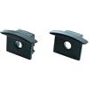 VoltShine Tappo nero con ali per profilo U High da 2 m. Garantisce una perfetta vestibilità e una finitura estetica duratura. Ideale per abbellire pareti e pavimenti con stile e funzionalità.