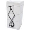 Daycollection COUVBOHA29 - Scatola portaoggetti in Cotone, Collezione Couvert, 12 x 12 x 25 cm, Grigio
