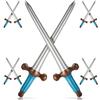 GmwyCzV 10 Pezzi Spade Gonfiabili Spada Pirata Giocattolo, Spada Gonfiabile da 60 cm, Spade Lunghe Gonfiabili, Spade di Plastica per Halloween, Costumi di Halloween, Cosplay, Feste