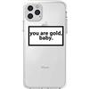 CrazyLemon Custodia per iPhone 12 PRO Max, Stile Semplice Creativo Divertente Frase di personalità Etichetta dell'umore Leggero Anti Giallo Morbido TPU Cover Posteriore Antiurto in Silicone - 07