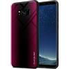 Cadorabo Custodia compatibile con Samsung Galaxy S8 - Ottica a strisce in CREMISI ROSA - Coperchio protettivo in silicone TPU e retro in vetro temperato