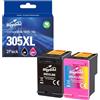 Superprint 305 cartucce XL di ricambio per HP 305 305XL cartuccia d'inchiostro per DeskJet 2710 2720 4120e 4130e DeskJet Plus 4120 Envy 6010 6020 6030 Envy Pro 6420 6430 (nero, colore)