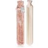 Revitale Extra Long Hot Water Bottle Pom Pom Soft Fur Cover - 72cm / 2L (Rose Pink)