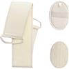 KIJUH Spugna Esfoliante Loofah, Spugna Da Bagno Loofah, Set Di Spazzole Per La Schiena In Spugna Per Doccia Loofah (1 Spazzola Per Doccia Per La Schiena Loofah + 2 Spazzole Per Il Corpo Loofah)