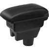 YJYWZH Bracciolo per Mitsubishi Space Star 2014-2018 con USB e USB-C | 2 Porte USB e 1 USB-C, Doppio vano portaoggetti, Bracciolo centrale scorrevole, Pelle PU, Base specifica per veicolo