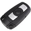 PHONILLICO Cover Chiave compatibile con BMW Serie 1 3 5 6 7 m3 M5 X3 X5 - plip Chiave Telecomando 3 Pulsanti Lama