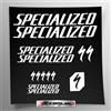 Stickersland Kit adesivi compatibile con telaio MTB Mountainbike e casco | decals sticker Decalcomanie bici scritte loghi | Stickersland® (Bianco Lucido)