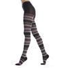 Gallo Collant donna nero righe multicolor