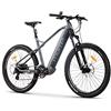 moma bikes Bicicletta MTB Elettrica VAE, EMTB 27.5, Alluminio, SHIMANO ALTUS 24v, Sospensioni Avanti, Freni a Disco idraulico, Batteria integrata Litio 48V 13Ah