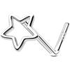 OUFER 20G7MM Stella Argento 925 Piercing Naso Stella 7 mm Nose Pin Piercing Nasale L Piercing Naso Donna Anellino Anello Naso Nostril Nose Hoop
