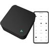 MigTec Telecomando WiFi 2,4 GHz con infrarosso, telecomando universale, IR Smart Home, Tuya, Alexa, Google Home, Smart Life, TV, climatizzatore, cavo incluso, nero