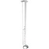 NIANXINN Gambe del Tavolo Regolabili,1 Pezzi Piedini per Mobili in Ferro,Cucina Bar Telescopica Piedino Tavoloi In Metallo,Piedi di Supporto per Tavolo da Pranzo Ufficio,con Ruote (59-99.5cm,White)