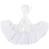 G2PLUS 500PCS Mini Etichette dei Cartellino del Prezzo Bianco Display Tag Gioielli Prezzo Tag Cartellini del Prezzo con Cordino per Abbigliamento Gioielli Anelli-22x35MM