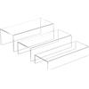 Sezanrpt Clear Riser - Mensola rettangolare in acrilico, 3 pezzi, 30-5 x 7,5 x 10 cm