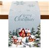 Aitsite Aitsit Runner Da Tavola Natalizio, Decorazioni Natalizie Runner Natalizio Inverno Idrorepellente Runner Da Tavolo Natale Moderno Per Interni E All'aperto Decorazione Da Tavolo Cucina Pranzo 40×180cm