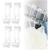 Fengxunzmm 4 Pezzi Ganci Termoarredo, Appendini per Radiatore in Plastica, Scaldasalviette, Adatto per Bagno e Cucina (Trasparente)