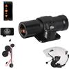 VSYSTO WiFi 2K fotocamera casco con luce spettrale del viso sorridente, telecomando, casco auricolare, 170 ° Super grandangolare SONYIMX335 obiettivo impermeabile moto Dash Cam, G-Sensor,scattare foto