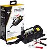 ZIM&MANN Carica Batteria e mantenitore per Moto per batterieLEAD-Acid, Incluse Le batterie Wet, MF, AGM e Gel. 1,5A in 100-240V out 6V/12V