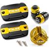 ZHSBAG Per Yamaha T-Max 500 TMAX 500 TMAX 530 SX DX 560 TECH Max TMAX Accessori Per Motociclette Liquido Freni Anteriore Coperchio Serbatoio Olio Freni(Four Gold)