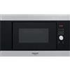 Hotpoint Ariston PRONTA CONSEGNA - SPEDIZIONE IMMEDIATA Forno Microonde con Grill da incasso 20 Litri Altezza 38 cm Vetro Nero e Inox Ariston Hotpoint - MF20G IX HA