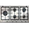 Whirlpool PRONTA CONSEGNA - SPEDIZIONE IMMEDIATA Piano Cottura da Incasso a Gas 90 cm 5 Fuochi Inox iXelium Griglie in Ghisa Whirlpool GMAL 9522/IXL
