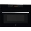 Electrolux Forno Microonde con Grill da Incasso 60 cm Altezza 45 cm 42 Litri vetro nero con finiture inox antrimpronta Electrolux KVMBE08X - KVMBE 08 X