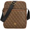 GUESS HMEVZLP3213BUA VEZZOLA SMART COMPAC Uomo BROWN/MUSTARD Taglia Unica