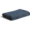 Möve Illusions Relief - Telo doccia 67 x 140 cm, in 100% cotone, colore: Blu acciaio/Nero