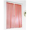 Linder Coppia di vetrine - Passante asta - Arancione Terracotta - 60 x 140 cm - 100% poliestere - Certificato Oeko -TEX - Tessuto e tinto in Francia - Collezione Etamine ghiacciata