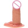 Kutocesy Guaina Fallica con Anello del Pene Manicotto Dildo Realistico con Struttura Venosa Giocattolo Sessuale Manicotto del Pene per Uomo Ingrandimento del Pene Giocattolo per Coppie (S)