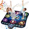 Surelect Tappetino da Ballo, 8 Luminosi Pulsanti Tappetino da Ballo con Bluetooth, Sistema di Controllo Della Luce Fluente con Supporti, Regalo Giochi Musicali Compleanno per Ragazzi Ragazze 3-12 Anni