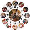 Naispanda Orologio da Parete con Foto, Orologi da Parete Personalizzato, Orologi da Parete Personalizzato Foto Testo per Regalo Decorativo Anniversario Matrimonio Compleanno Della Madre Padre Famiglia