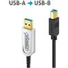 Purelink FiberX FX-I645-020 USB 3.1 Gen2 cavo in fibra ottica AOC USB-A/USB-B, 10 m