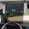 ZDDGNN Visiera Solare Antiriflesso per Auto, Aletta Parasole Regolabile Applicabile a Parabrezza e Parasole Laterale, Protezione dai Raggi UV, per Sedile Conducente o Passeggero Anteriore (Nero)