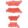 MEXITAL Pastiglie freno Ceramica organico Anteriori + Posteriore per F650GS (99-17) F700GS 13-18) F650ST (97-00) F650 Dakar (99-07)/F 650 CS Scarver (00-07) F800GS Adventure (12-18) F800 GT/GTS 08-18）