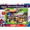 Ravensburger - Puzzle Sonic, Collezione 60 Giant Pavimento, 60 Pezzi