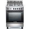 La Germania S64021X-24 Cucina Gas 4 Fornelli con forno Gas da 60 cm Acciaio inox