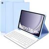 COEZFE Custodia con Tastiera per Samsung Galaxy Tab A9+ 11 Pollici 2023, Italiano QWERTY Rimovibile Bluetooth Tastiera, Custodia Tastiera per Samsung Galaxy Tab A9 Plus 11 (SM-X210/X216/X218), Blu