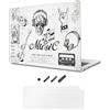 TeDaWen Custodia compatibile con MacBook Air 13,6 pollici 2022-2025 Modello : A3240 M4 A2681 A3113 M3 M2 Chip, stampato modello duro Shell Laptop Skin per MacBook Air 13,6 - Graffiti creativi