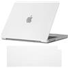 NJIAONE Custodia Compatibile con 2021-2024 MacBook Pro 14 M4 M3 M2 M1 Pro/Max A3112 A3185 A3401 A2918 A2992 A2779 A2442, Cover Rigida Plastica Protettiva con Cover Tastiera EU - Matte Trasparente
