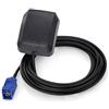 Superbat Antenna GPS Attiva Impermeabile Magnetica per Navigazione Automobilistica con Cavo Coassiale RG174 da 3m Connettore Fakra C Femmina