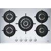 Franke Piano Cottura da Incasso 75 cm 5 Fuochi Gas Griglie in Ghisa Inox satinato finitura Easy Clean Franke Mythos Steel Pro FHCR 755 4G TC HE XA C - 106.0496.076