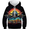 VesFy Aereo Cool Giacca Hoodie Cappuccio Stampa 3D Aeroplani Uomo Felpe Felpa Traspirante Pullover Casual Maniche Lunghe Cappotto per Bambini con Teens per Bambini E Ragazzi 12-14Y