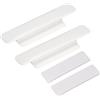 QUARKZMAN 2pz Autoadesivi Maniglie, Bianco Plastica Autoadesive Istantaneo Cassetto Maniglie Tiri per Bagno, Armadio, Armadio, Comò, Finestra (110mm/4.33 Lunghezza)