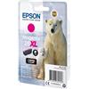 Epson 26 Serie Orso Polare, Cartuccia Originale Getto d'Inchiostro Claria Premium, Formato XL, Magenta